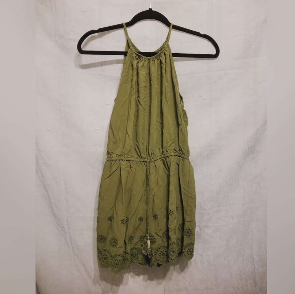 Mossimo Supply Co. Olive Green Romper
